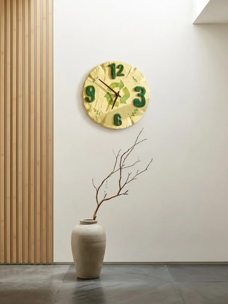 Recycled Clock 13.5 inches 2.webp