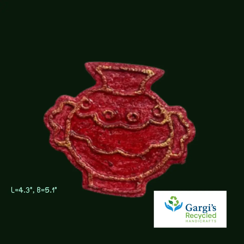 Coaster - Ethnic Tribal Pot Vase-Shaped