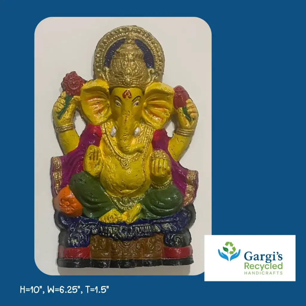 Wall-Mountable Lord Ganesha Idol | Eco-Conscious Divine Décor