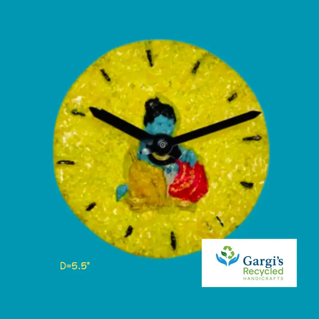 Krishna Mini Eco Wall Clock