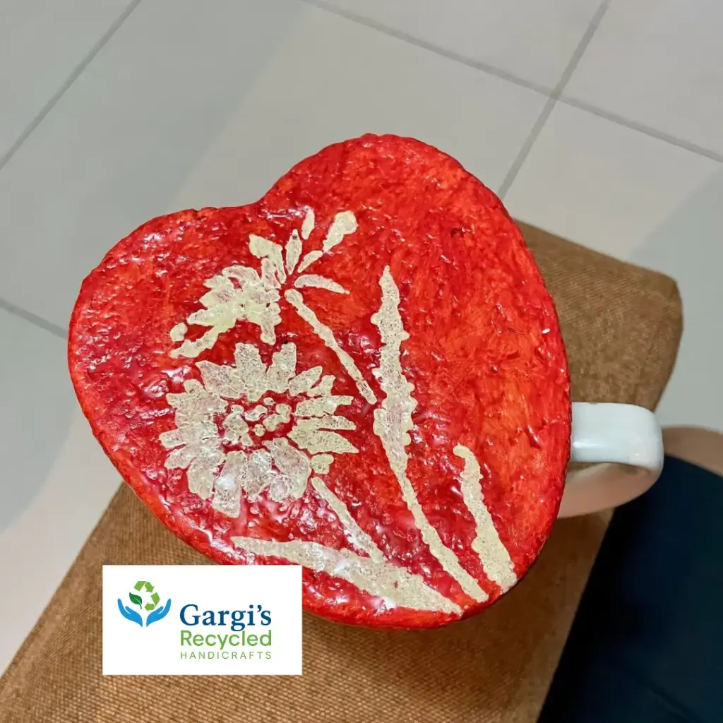 Bloom Heart – Recycled Paper Coaster