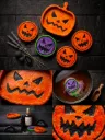 Season Pumpkin Bundle (1 Tray + 6 Coasters)
