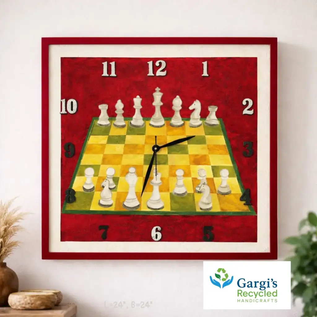 Timeless Moves – Recycled Paper Wall Clock