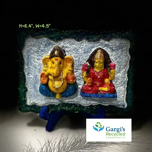 Kripa Kavach – Ganesha Laxmi 2D Frame