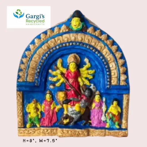 Durga's Triumph in Clay