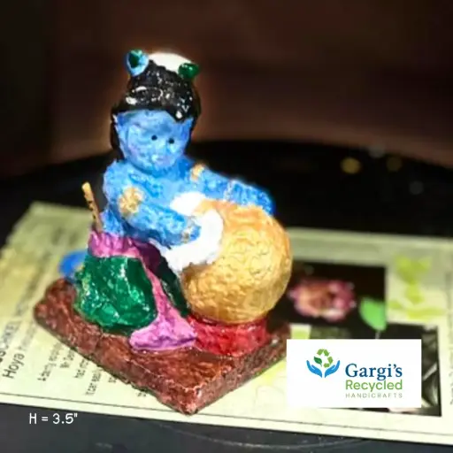 Eco-Krishna with Butter Pot