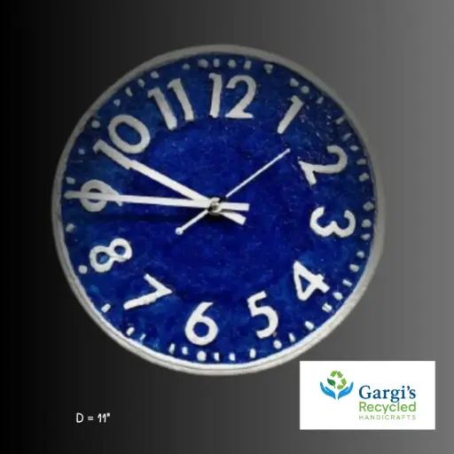 Ocean Blue Sustainable Wall Clock