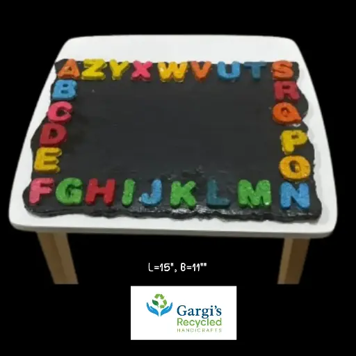 Recycled Alphabet Learning Blackboard