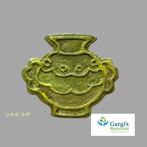 Coaster - Ethnic Tribal Pot Vase-Shaped