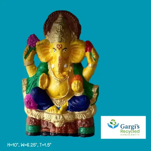 Wall-Mountable Lord Ganesha Idol | Eco-Conscious Divine Décor